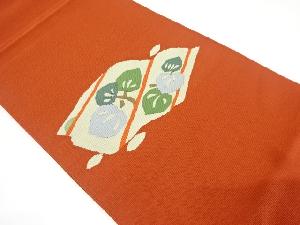 アンティーク　綴れ抽象葵模様織り出し名古屋帯（着用可）